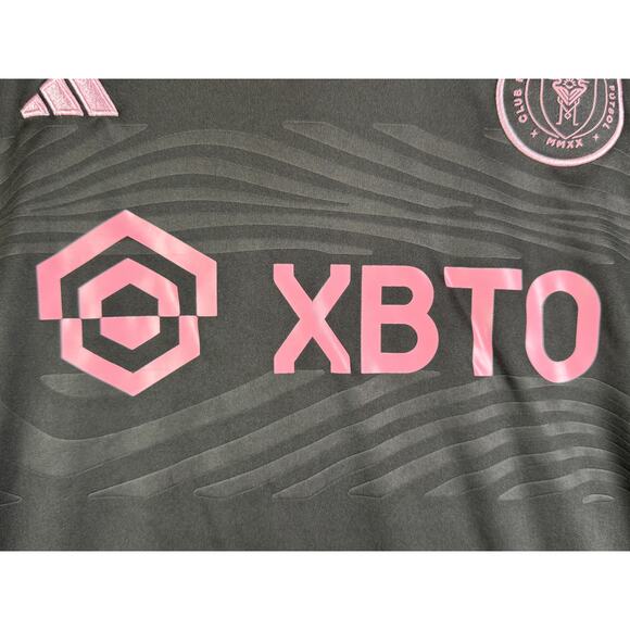 Adidas inter Miami CF Away Soccer Jersey #2 Slim Fit Black Pink Mens Medium - Picture 3 of 11
